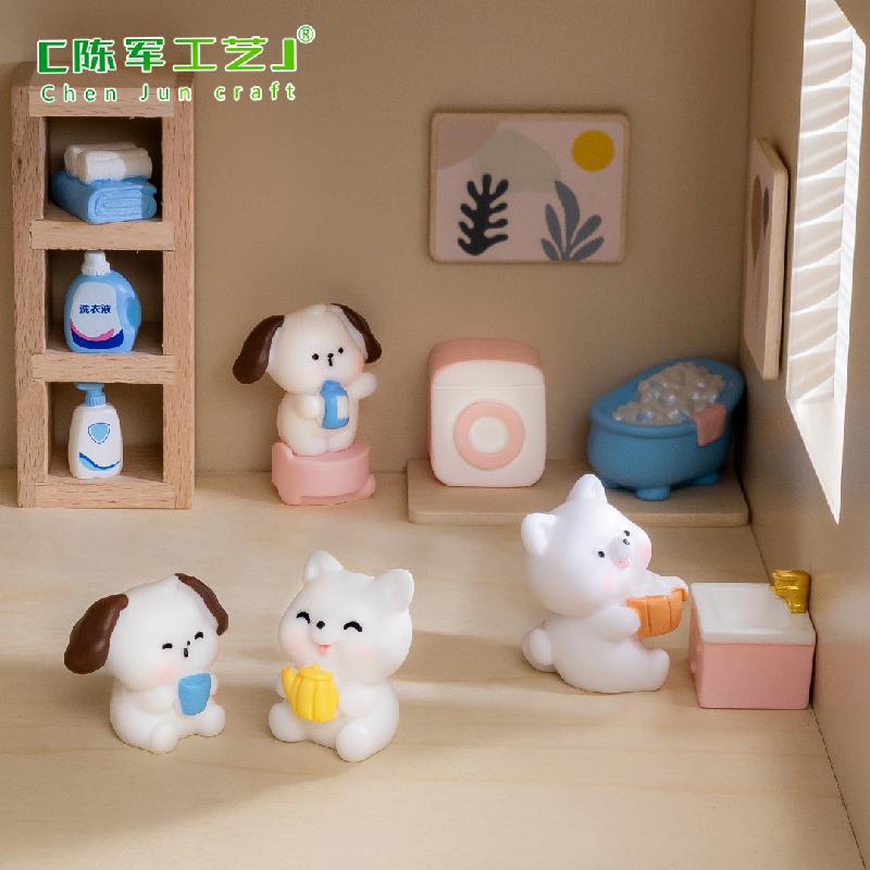 Phụ Kiện Tiểu Cảnh Chó dễ thương mini tiểu cảnh DIY trang trí nhà búp bê (ZC-734)